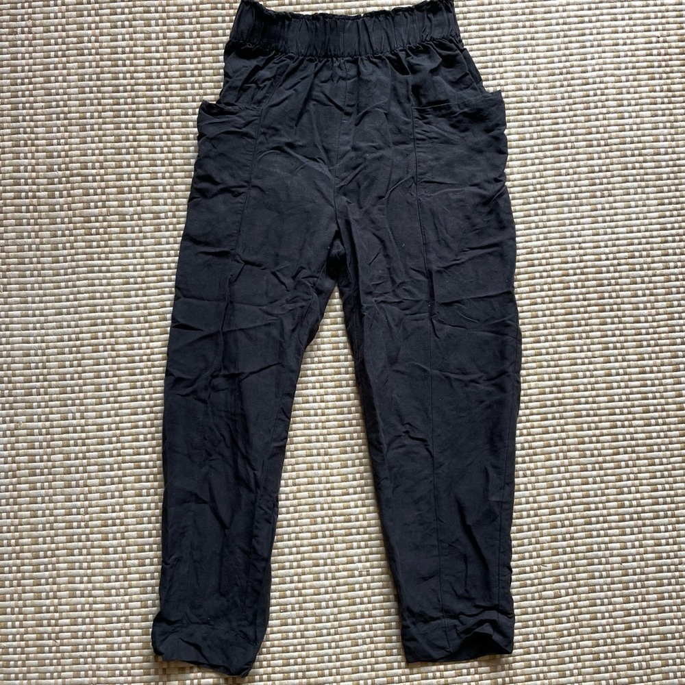 OZMA Silk Linen Utility Pants